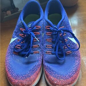 Nike Vibrant Blue and Red Sneakers